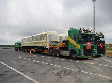 Перевозка вагонов компании «Hyundai Rotem» в Сайрантепе