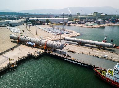 Проект «ÇİMTAŞ FUTURE GROWTH». Перевозка трех колонн (1500 тонн).